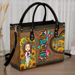 Custom Name Teacher Appreciation Gifts - Personalized Leather Handbag