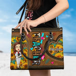 Custom Name Teacher Appreciation Gifts - Personalized Leather Handbag