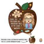 Custom Teacher Appreciation Name Gifts - Personalized Wooden Plaque