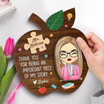 Custom Teacher Appreciation Name Gifts - Personalized Wooden Plaque