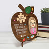 Thank You For Being An Important Piece Of My Story - Teacher Personalized Custom 2-Layered Wooden Plaque With Stand - Gift For Teacher