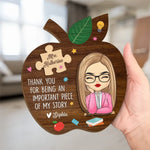 Custom Teacher Appreciation Name Gifts - Personalized Wooden Plaque