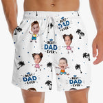 Custom Photo We Host The Sun Party - Family Personalized Custom Tropical Hawaiian Aloha Men Beach Shorts - Summer Vacation Gift For Dad