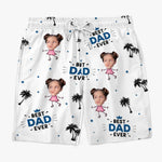Custom Photo We Host The Sun Party - Family Personalized Custom Tropical Hawaiian Aloha Men Beach Shorts - Summer Vacation Gift For Dad