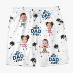 Custom Photo We Host The Sun Party - Family Personalized Custom Tropical Hawaiian Aloha Men Beach Shorts - Summer Vacation Gift For Dad