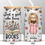 Just One More Chapter - Personalized Custom Glass Cup, Iced Coffee Cup - Gift For Book Lovers