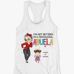 The True Power Behind The Power - Family Personalized Custom Racer Back Tank Top - Gift For Mom, Grandma