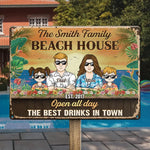 Custom Family Name Beach House Gifts - Personalized Metal Sign