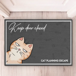 Wake Me Up When The Food Is Ready - Cat Personalized Custom Home Decor Decorative Mat - House Warming Gift For Pet Lovers, Pet Owners