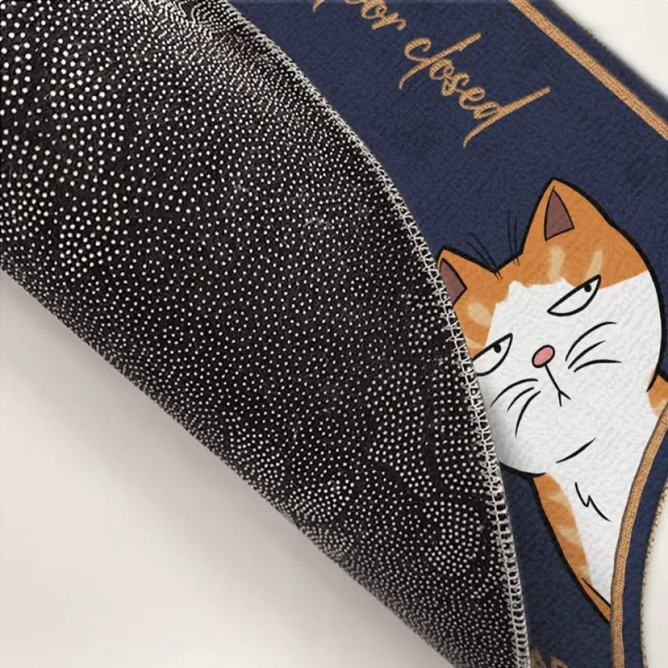 Wake Me Up When The Food Is Ready - Cat Personalized Custom Home Decor Decorative Mat - House Warming Gift For Pet Lovers, Pet Owners