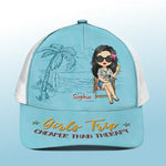 Custom Name Girls Trip Gifts for Women - Personalized Mesh-back Baseball Cap