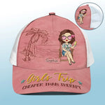 Custom Name Girls Trip Gifts for Women - Personalized Mesh-back Baseball Cap