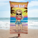 Summer Love Is Like No Other - Couple Personalized Custom Beach Towel - Summer Vacation Gift For Couple