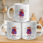 I Wish You Lived Next Door - Bestie Personalized Custom Mug - Gift For Best Friends, BFF, Sisters