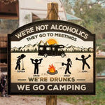 Custom Name Funny Camping Gifts for Friends - Personalized Wood Sign