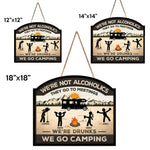 Custom Name Funny Camping Gifts for Friends - Personalized Wood Sign