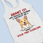 Custom Name Funny Corgi Gifts for Dog Lovers - Personalized Racer Back Tank Top