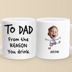 Custom Name Reasons You Drink Gifts for Dad - Personalized Mugs