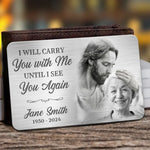 Custom Photo In My Heart, You Are Always By My Side - Memorial Personalized Custom Aluminum Wallet Card - Sympathy Gift For Family