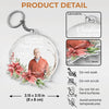 Custom Photo We Only Part To Meet Again - Memorial Personalized Custom Shaped Acrylic Keychain - Sympathy Gift For Family Members