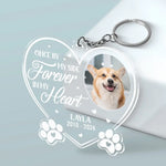 Custom Pet Photo Memorial Dog Gifts - Personalized Acrylic Keychain