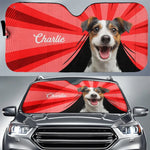 Custom Photo I Can Feel The Heat Of This Summer - Dog & Cat Personalized Custom Auto Windshield Sunshade, Car Window Protector - Summer Vacation Gift For Dog Lovers, Pet Parents