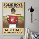Baseball In Their Souls - Personalized Custom Vertical Poster - Gift For Family Members, Sport Lovers, Sport Players