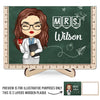 You Don't Just Teach, You Inspire - Teacher Personalized Custom 2-Layered Wooden Plaque With Stand - Gift For Teacher