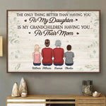 I Have So Much Of You In My Heart - Family Personalized Custom Horizontal Poster - Gift For Daughter, Mom, Grandma
