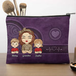 A Garden Of Love Grows In A Grandma's Heart - Family Personalized Custom Cosmetic Bag - Gift For Grandma
