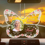 Custom Photo I Walk Beside You - Memorial Personalized Custom Car Ornament - Acrylic Custom Shaped - Sympathy Gift For Family