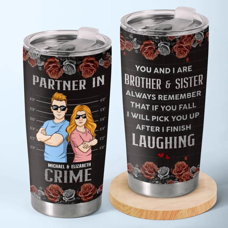 A Sibling Is The Keeper Of Your Identity - Family Personalized Custom Tumbler - Gift For Family Members, Siblings, Brothers, Sisters