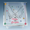 You Are My Forever Masterpiece - Family Personalized Custom Square Shaped Acrylic Plaque - Gift For Mom, Daughter