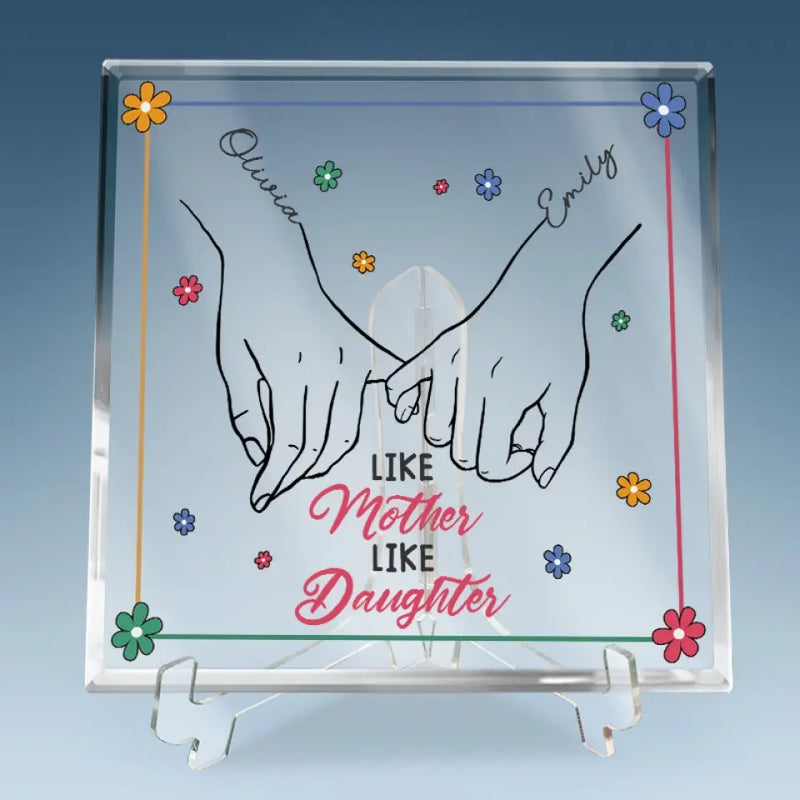 You Are My Forever Masterpiece - Family Personalized Custom Square Shaped Acrylic Plaque - Gift For Mom, Daughter