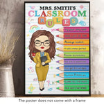Keep Calm And Follow The Rules - Teacher Personalized Custom Vertical Poster - Gift For Teacher
