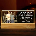 I Am Proud Of My Son - Family Personalized Custom Acrylic Letters 3D LED Night Light - House Warming Gift For Son, Dad