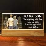 I Am Proud Of My Son - Family Personalized Custom Acrylic Letters 3D LED Night Light - House Warming Gift For Son, Dad