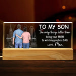 I Am Proud Of My Son - Family Personalized Custom Acrylic Letters 3D LED Night Light - House Warming Gift For Son, Dad