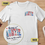 Mom Makes My Life Complete - Family Personalized Custom Back And Front Printed Unisex T-shirt - Gift For Grandma