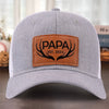 Dad, You’ve Always Been My Hero - Family Personalized Custom Leather Patch Hat - Gift For Dad, Grandpa