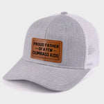 Funny Proud Father Gifts for Dads - Leather Patch Hat