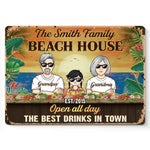 Custom Family Name Beach House Gifts - Personalized Metal Sign
