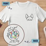 Just A Girl Who Loves Pets - Dog & Cat Personalized Custom Back And Front Printed Unisex T-shirt - Gift For Dog Lovers, Women