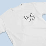 Just A Girl Who Loves Pets - Dog & Cat Personalized Custom Back And Front Printed Unisex T-shirt - Gift For Dog Lovers, Women