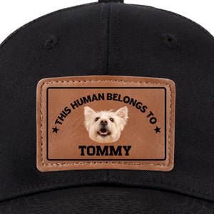Custom Photo Life Is Hard But You Make It Better - Dog & Cat Personalized Custom Leather Patch Hat - Gift For Pet Owners, Pet Lovers