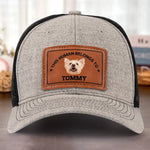 Custom Photo Life Is Hard But You Make It Better - Dog & Cat Personalized Custom Leather Patch Hat - Gift For Pet Owners, Pet Lovers