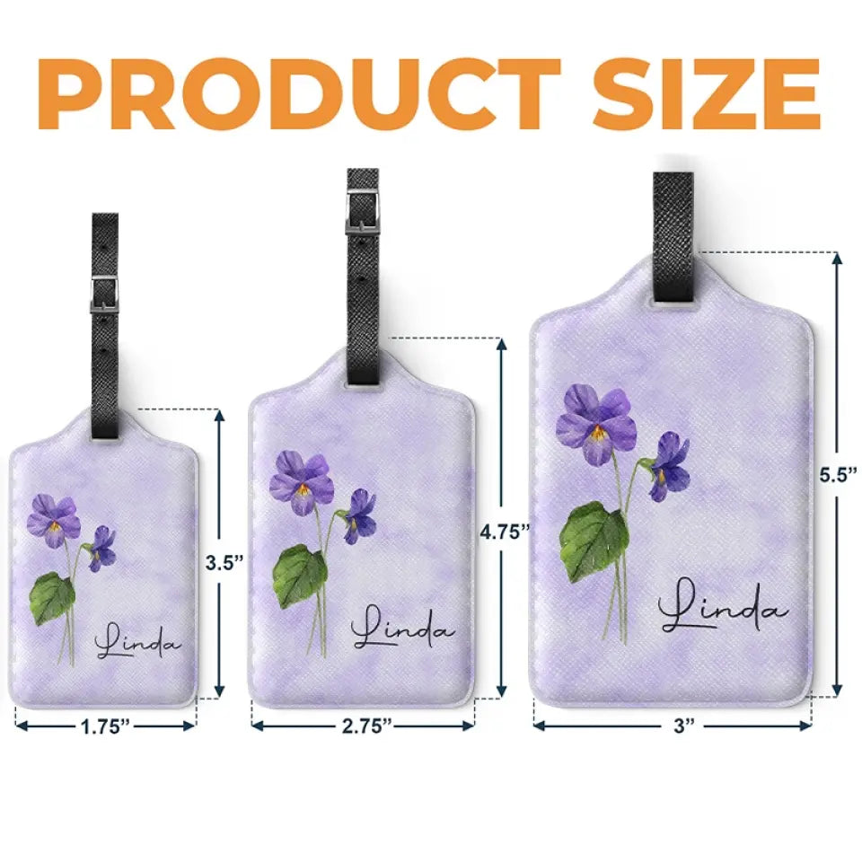 May You Blossom Like A Flower - Bestie Personalized Custom Luggage Tag - Holiday Vacation Gift, Gift For Best Friends, BFF, Sisters