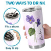 Let Your Soul Bloom - Bestie Personalized Custom Tumbler - Gift For Best Friends, BFF, Sisters