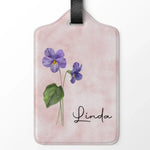 May You Blossom Like A Flower - Bestie Personalized Custom Luggage Tag - Holiday Vacation Gift, Gift For Best Friends, BFF, Sisters
