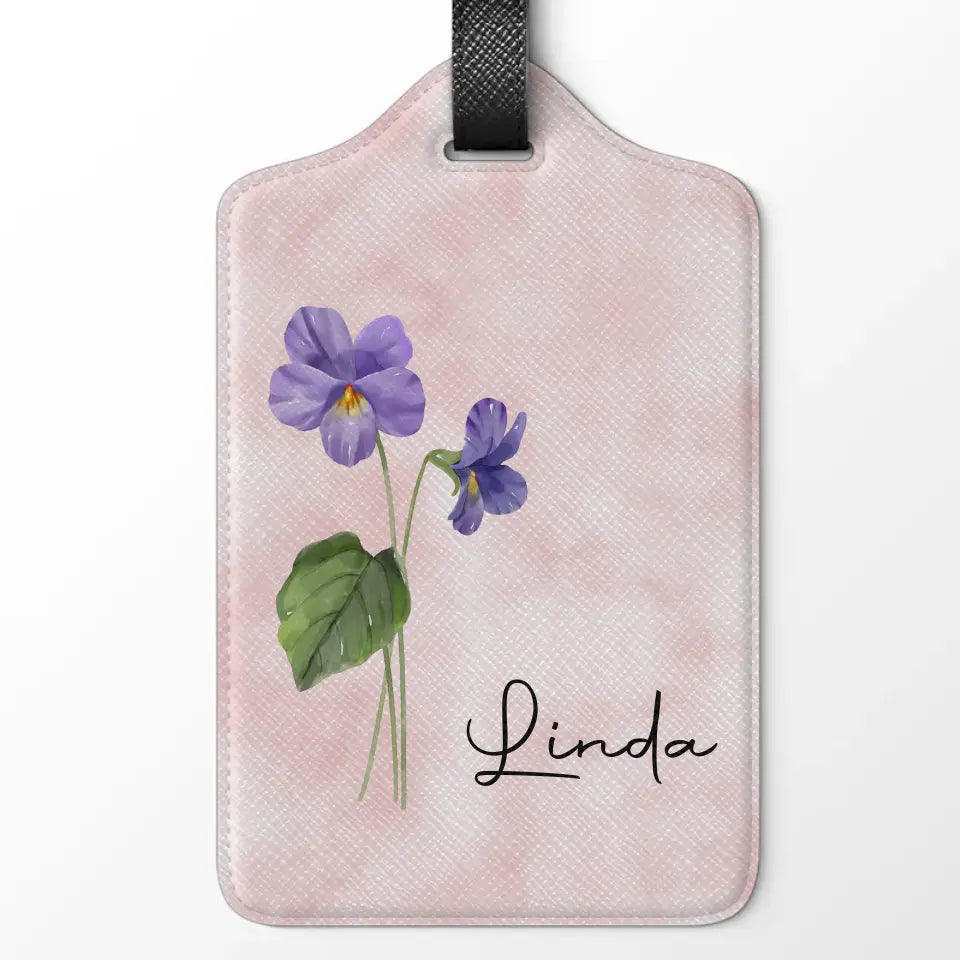 May You Blossom Like A Flower - Bestie Personalized Custom Luggage Tag - Holiday Vacation Gift, Gift For Best Friends, BFF, Sisters